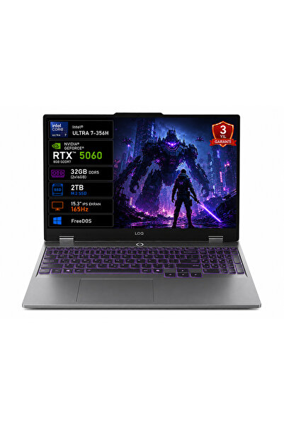 LENOVO Loq 15IPH11 83SL001PTR-01 Intel Core Ultra 7-356H 32GB 2tb SSD RTX5060...