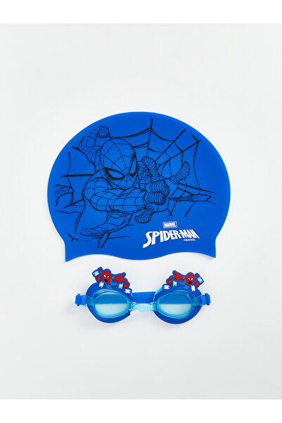 LC Waikiki Ochelari de înot și cască pentru copii, cu imprimeu Spider-Man