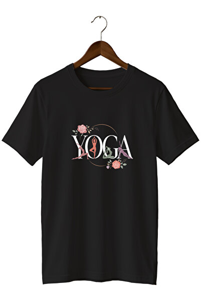 WİDİ Floral Yoga Printed Training T-Shirt Sports T-Shirt