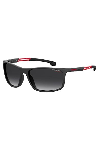 Carrera UV Protected Sunglasses Matte Black Frame Dark Grey Shaded Mirror Len...