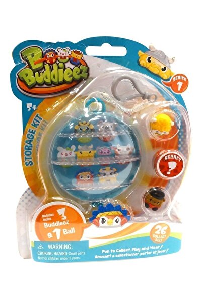 REAL FUN TOYS Μπάλα Αποθήκευσης Bbuddieez με Μπρελόκ και 3 Φιγούρες Buddieez ...