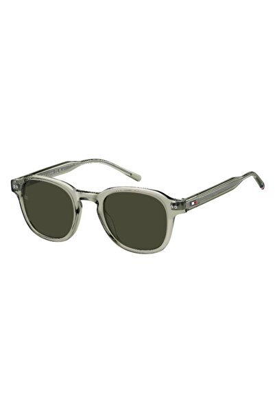 Tommy Hilfiger UV Protected Sunglasses Green Frame Brown Mirror Lens 49mm - T...