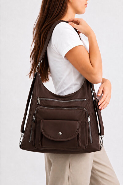 MILANOFOX 6-Compartment Backpack and Shoulder Bag with Flap and Pocket – Line...