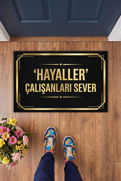 Charmbi Dreamers Love Workers Door Mat 40X60 Digital Printed Modern Decorativ...