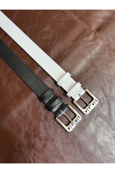 LİA KEMER 2-Pack Lend Lia Silver Model Buckle Jacket Belt Dress Belt Trouser ...