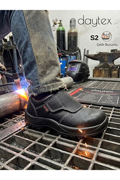 Daytex KA505 S2 Çelik Burunlu Cırtlı Bağcıksız Kıvılcım ve Isı Korumalı Kayna...