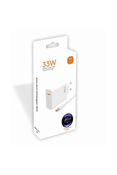 33 watt USB Hızlı Şarj Başlık Adaptör + 1m Hızlı Şarj Kablosu Fast Turbo Qualcomm 3.0