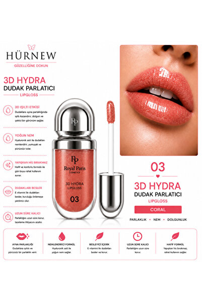 Genel Markalar HÜRNEW 3D HYDRA dudak parlatıcı lipglos 03