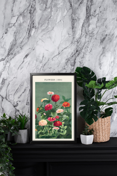 Erfa Concept Ahşap Çerçeve Görünümlü Tek Parça MDF Tablo Vintage Mektup Nostaljik Anılar Tablosu