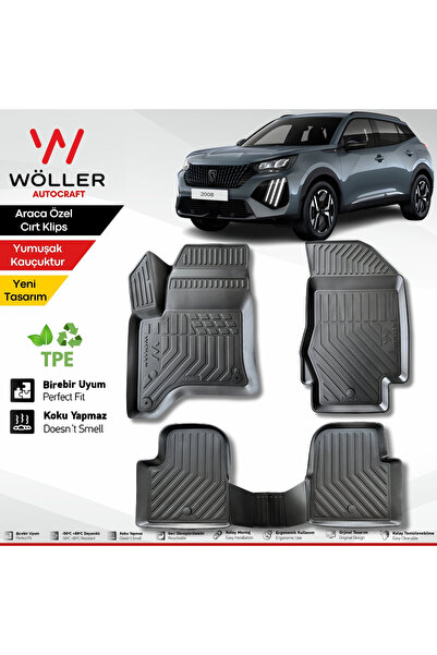 wöller Peugeot 2008 Paspas Hybrid 2025 Sonrası Uyumlu 3d Havuzlu Paspas