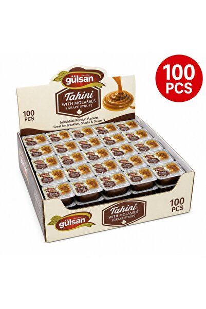 gülsan gıda Tahina cu Melasa Portionat Gulsan Set 100 Buc 20 Gr