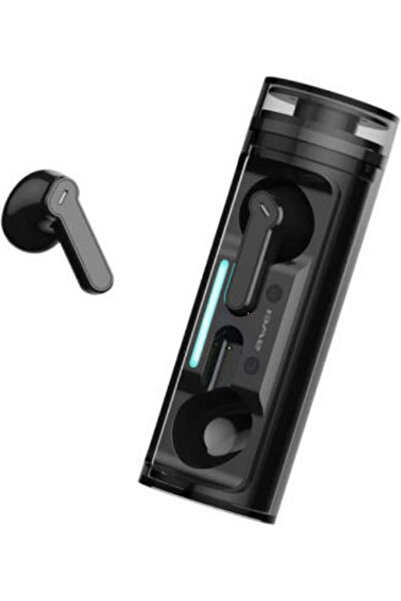 AWEI T77 Ακουστικά Bluetooth Handsfree με Θήκη Φόρτισης Μαύρα