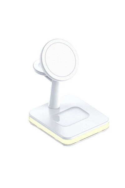 Andowl Ασύρματος Φορτιστής (Qi Pad) 25W Λευκός