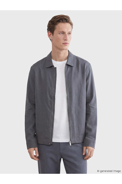 LC Waikiki Ozmarka New Season Shirt Collar Men's Jacket