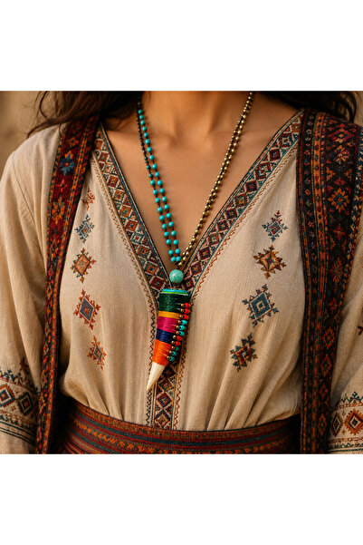HER ŞEY NOTA www.herseynota.com Zarviko Bohemian Natural Stone and Colorful T...