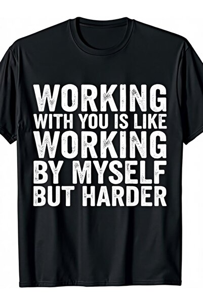 NOURAM Men'S Black Trendy T-Shirt with a Round Neck, Perfect for Casual Outin...