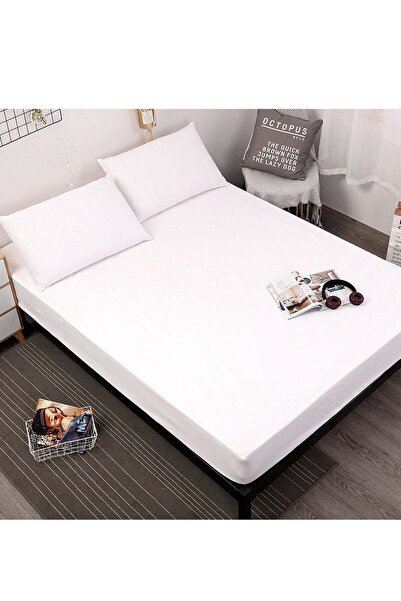 sharpdo Waterproof Fitted Sheet,Machine Washable,Solid Color Mattress Protect...