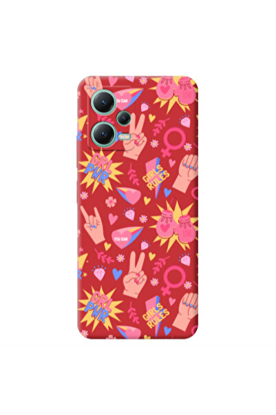 Other Xiaomi Redmi Note 12 Pro 5G Grl Pwr 2 Red Colored Silicone TPU Θήκη