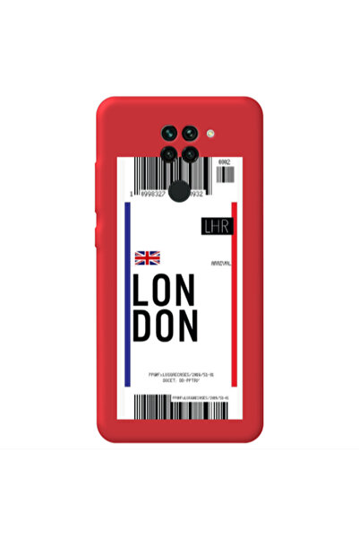 Other Xiaomi Redmi Note 9 London Arrival Red Colored Silicone TPU Θήκη