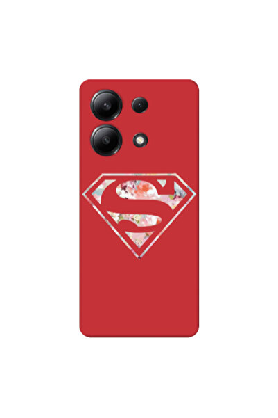 Other Xiaomi Redmi Note 13 4G Superman logo Red Colored Silicone TPU Θήκη