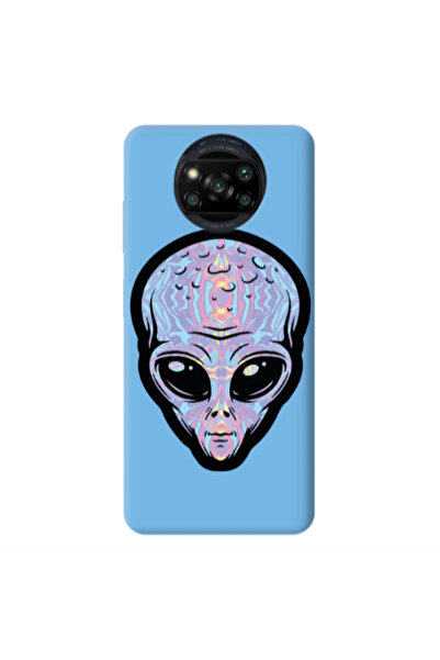 Other Xiaomi Poco X3 /X3 Pro Alien Blue Colored Silicone TPU Θήκη