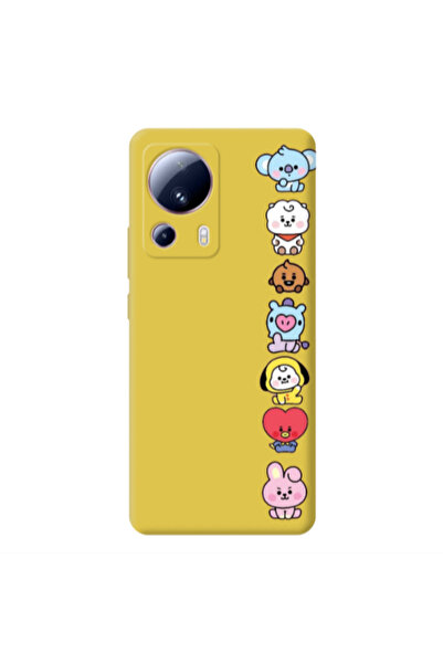 Other Xiaomi Mi 13 Lite Lovely animals Yellow Colored Silicone TPU Θήκη