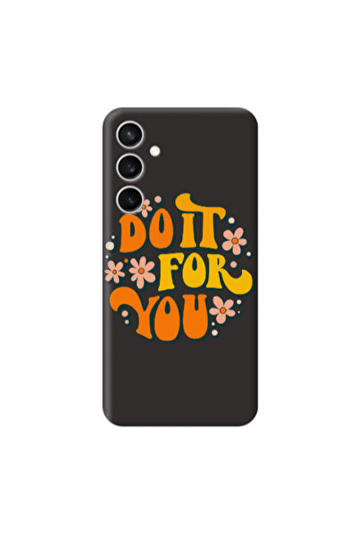 Other Samsung S23FE Do it For You Black Colored Silicone TPU Θήκη