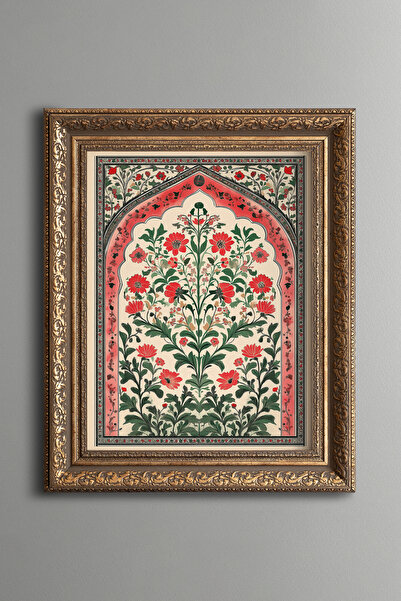 epiqart نمط زهور - لوحة بتصميم عتيق - نموذج سميك