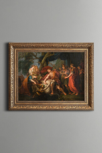 epiqart Ashil's Elegy for the Death of Patroklos - Vintage Patterned Painting...