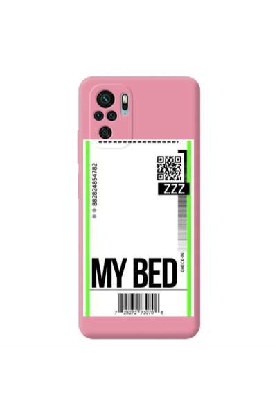 Other Xiaomi Redmi Note 10S My Bed ZZZ Pink Colored Silicone TPU Θήκη