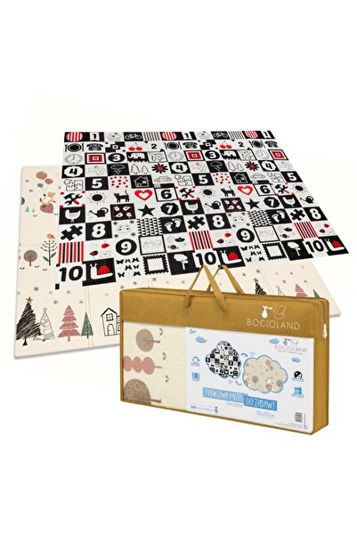Bocioland Covoras de joaca pliabil Small Bear 200x150x1 cm cu doua fete,supra...