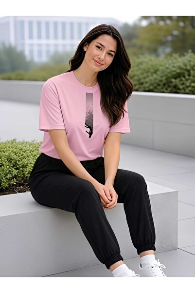 EFFRENATU Basic Oversize T-Shirt and Pants Set – Comfortable Fit, Casual Spor...