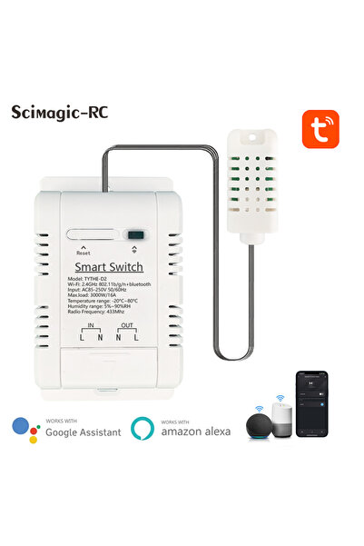 Choice Tuya Wifi Smart Temperature Switch Humidity Monitoring Electricity Sta...