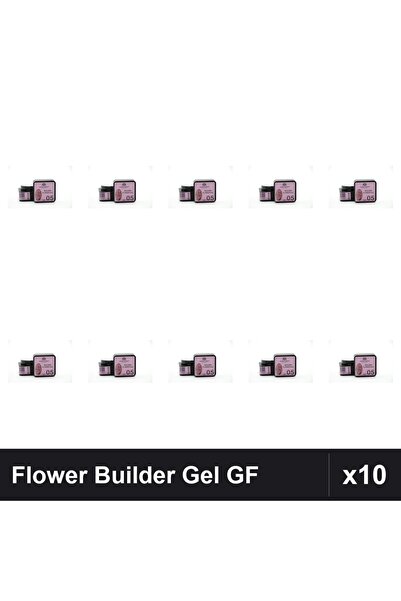 global fashion Set 10 Flower Builder Gel 8ml Nr.05 Constructie Unghii UV