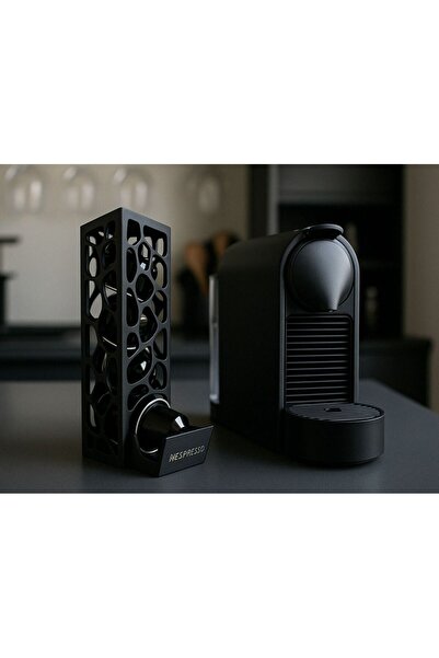 MEK Nespresso modern coffee capsule holder black