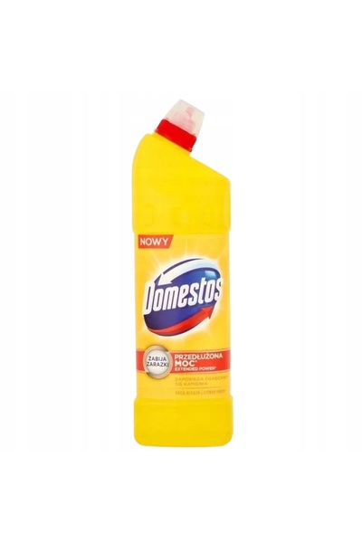 Domestos Dezinfectant toaleta, Domestos, Efect anti-calcar, Parfum de lamaie, 1L
