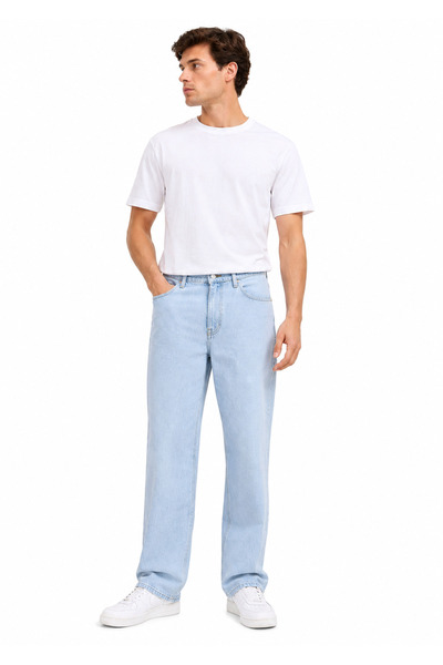 Jack & Jones Plus Blugi pentru Bărbați JJICHRIS JJORIGINAL SQ 738, Croială Re...