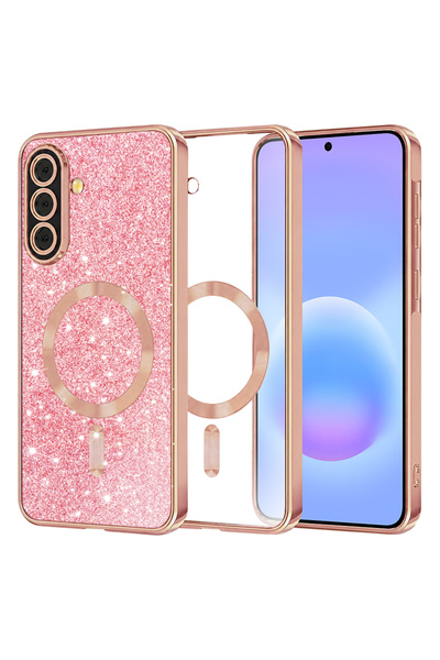 Techsuit Husa pentru Samsung Galaxy A57 5G, Luxury Glitter MagSafe, protectie...
