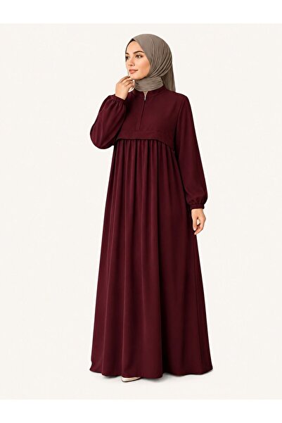 Mercan Hijab Medina Silk Dress with Zipper