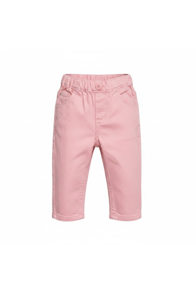 Fox & Bunny By Sinsay Kids Pink Cotton Twill Elasticated Wai