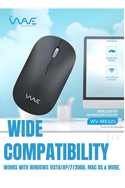 Wave Wireless Ergonomic Mouse MS220