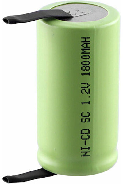 OEM Επαναφορτιζόμενη Μπαταρία Ni-Cd 1800mAh 1.2V με Λεπίδα 1 τεμάχιο