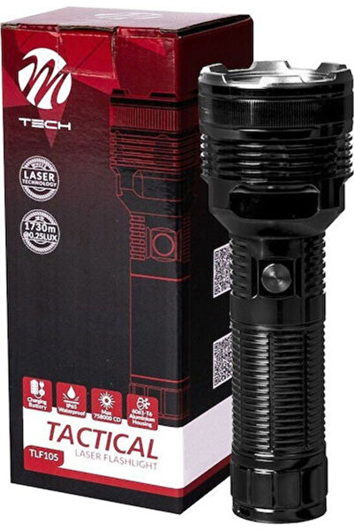 M-TECH Επαναφορτιζόμενος φακός LED IP65 με μέγιστη φωτεινότητα 413lm Κωδικός:...