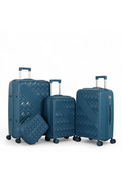 Generic Fashionable Diamond Design Anti Breakage Travel Luggage Set (4 Pcs) -...