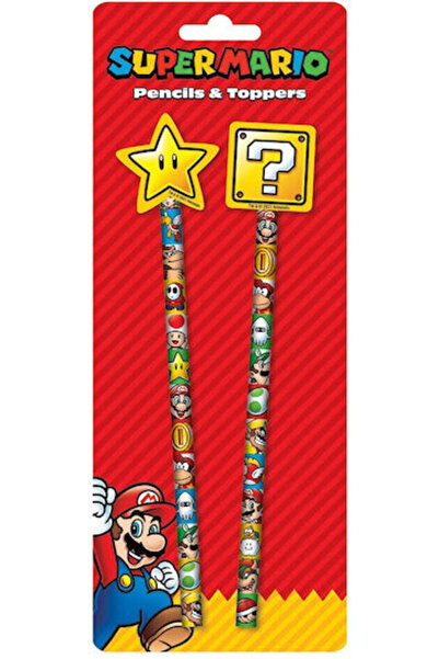 Pyramid International Set de creioane Super Mario cu radieră 2 bucăți