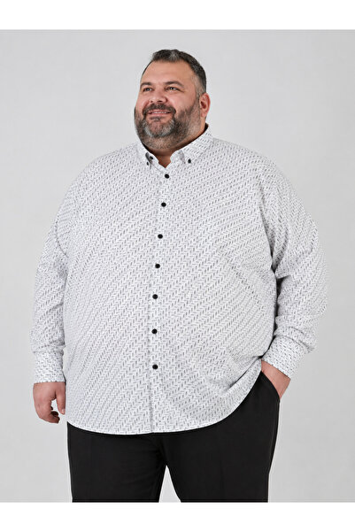 ANNEX Large Size Cotton Long Sleeve Men's Shirt
