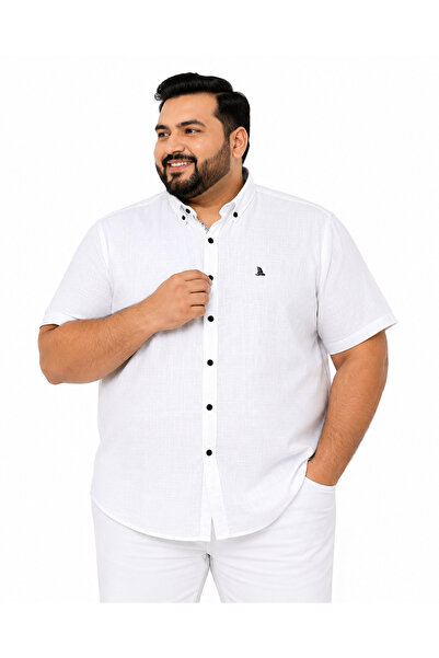 ANNEX Large Size Cotton Short Sleeve Men's Shirt