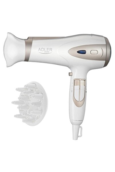 adler AD2248 2400W Ionic Hair Dryer with Concentrator, Diffuser, 3 Heat & 2 S...
