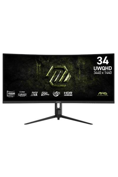 MSI MAG 342CQRF E20 34 ιντσών Κυρτή Οθόνη Gaming, UWQHD, 200 Hz, 0.5 ms
