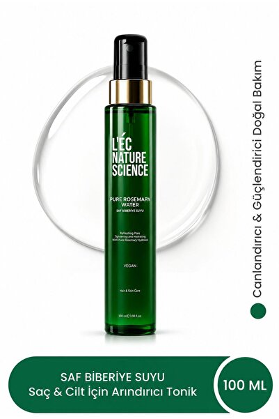 Lecnaturescience Saf Biberiye Suyu Sprey Saç Toniği ve Cilt Bakım Suyu 100 ml